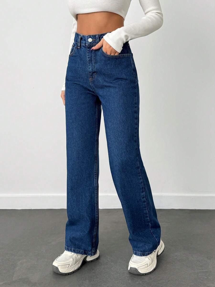 SPODNIE JEANS WYSOKI STAN