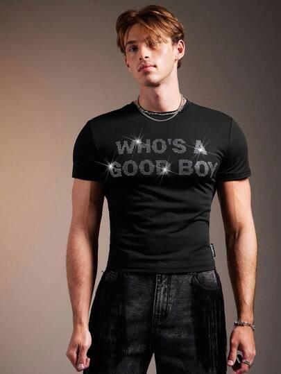 czarny t-shirt zdobienie