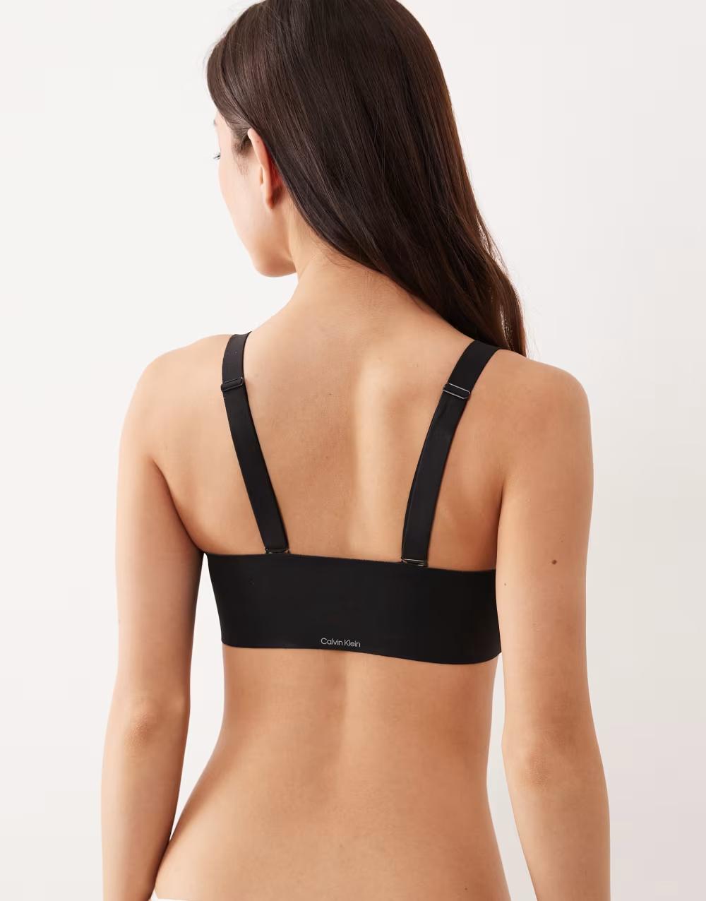 czarny biustonosz bandeau