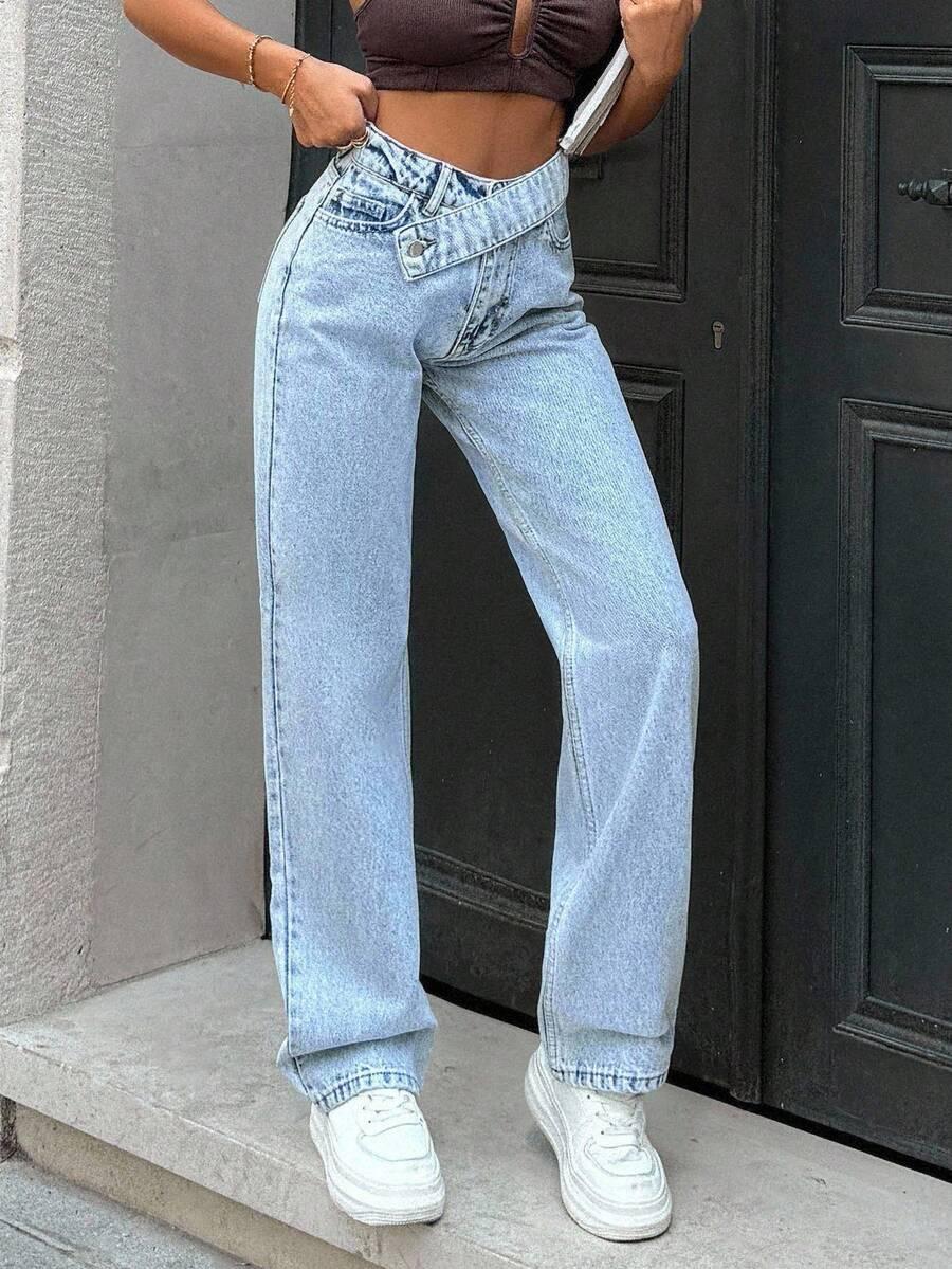 NIEBIESKIE SPODNIE JEANSY