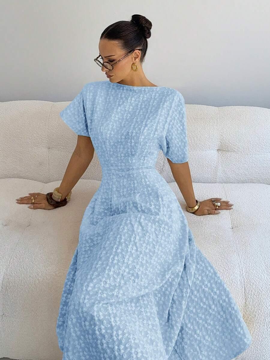 NIEBIESKA MAXI SUKIENKA