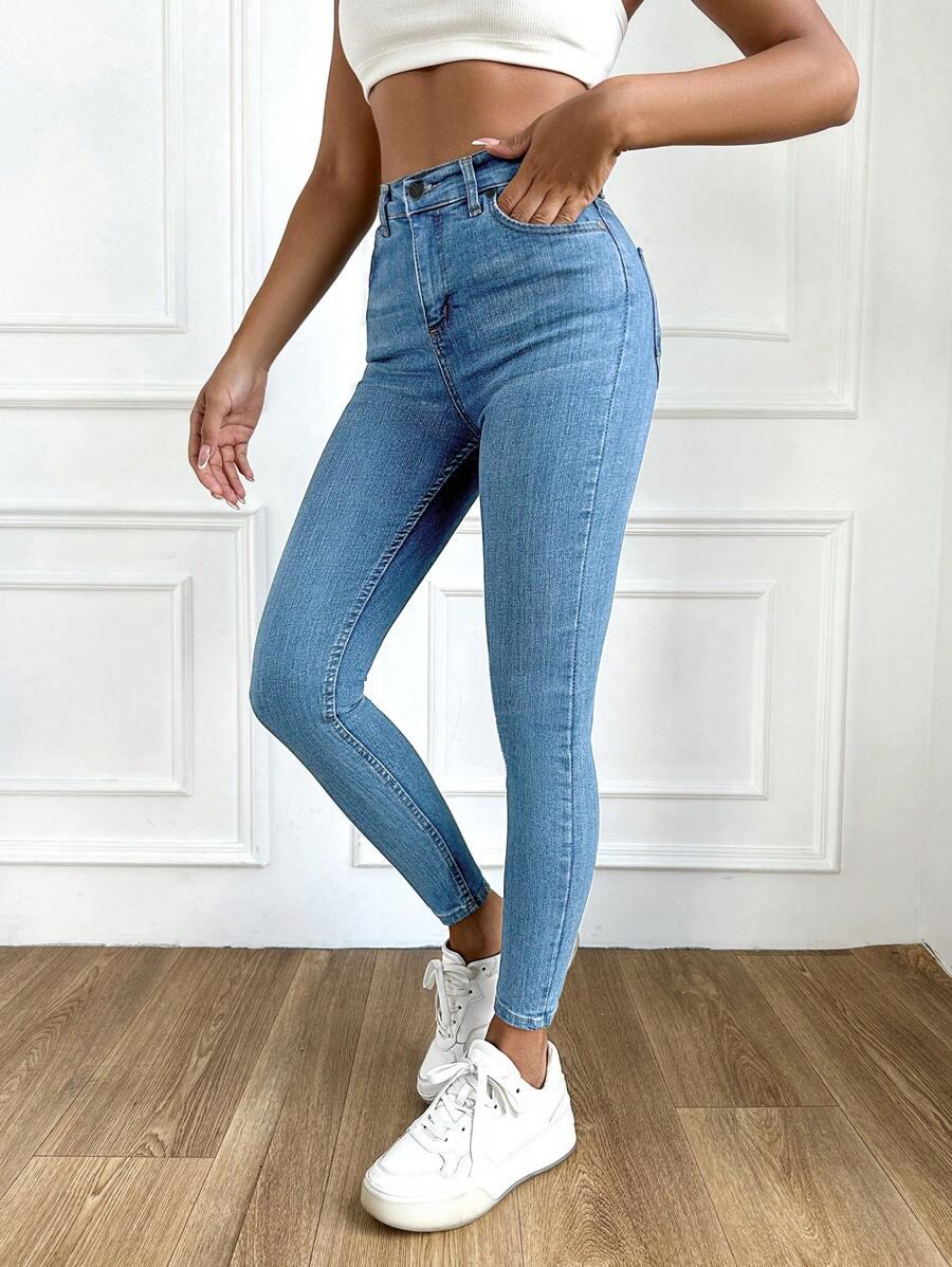 NIEBIESKIE SPODNIE JEANS