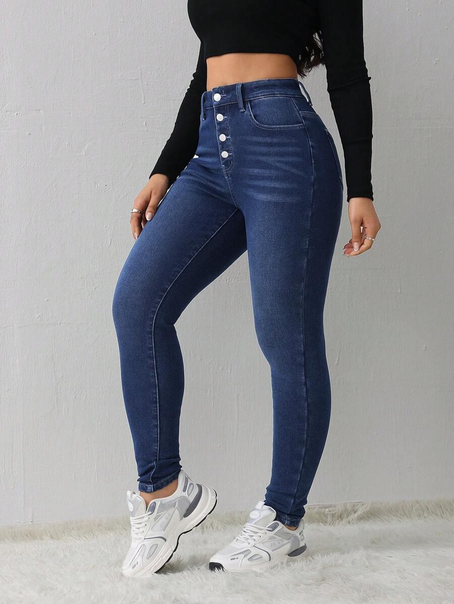 NIEBIESKIE SPODNIE JEANS