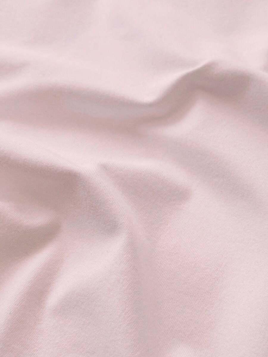 różowy top print kwiat 