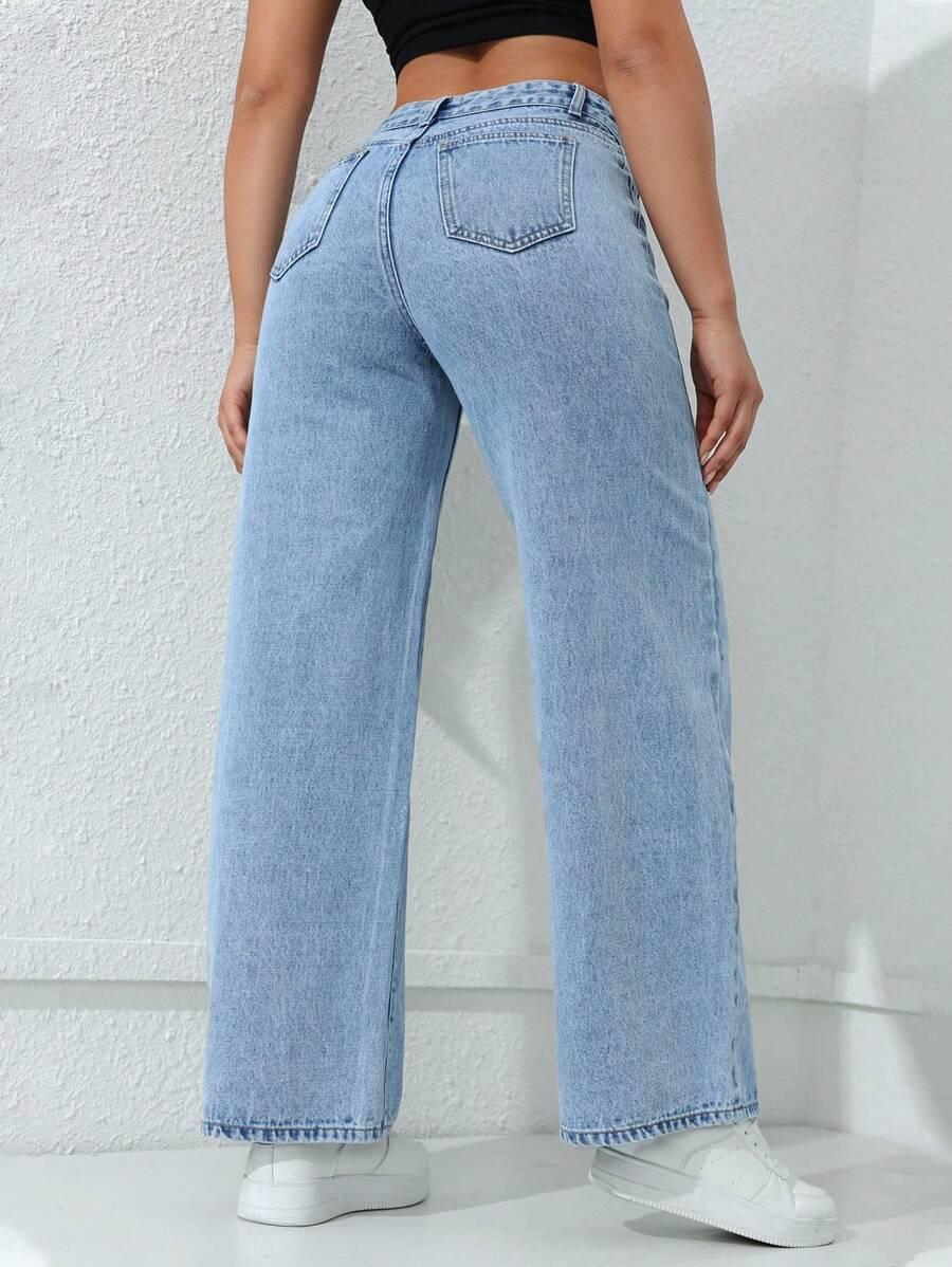 SPODNIE JEANS SZEROKIE NOGAWKI