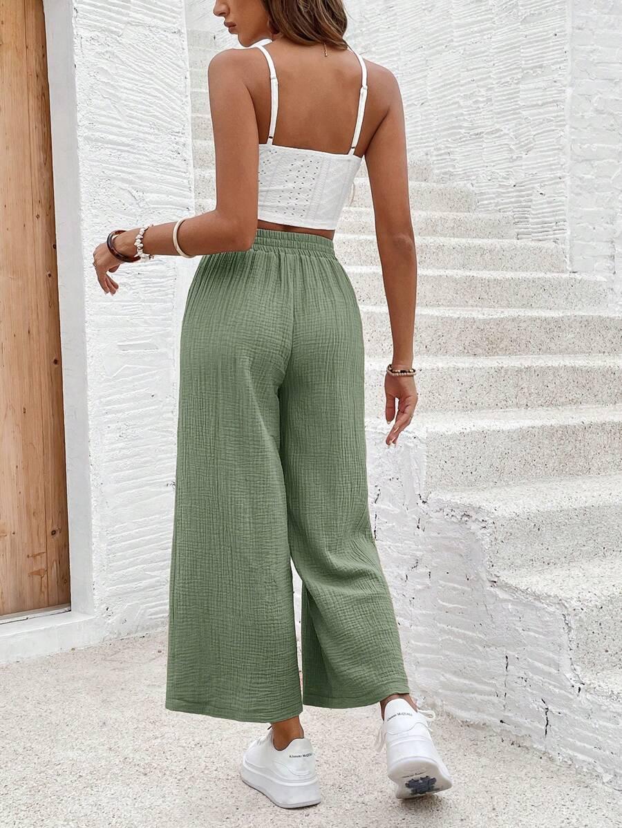 ZIELONE SPODNIE CASUAL