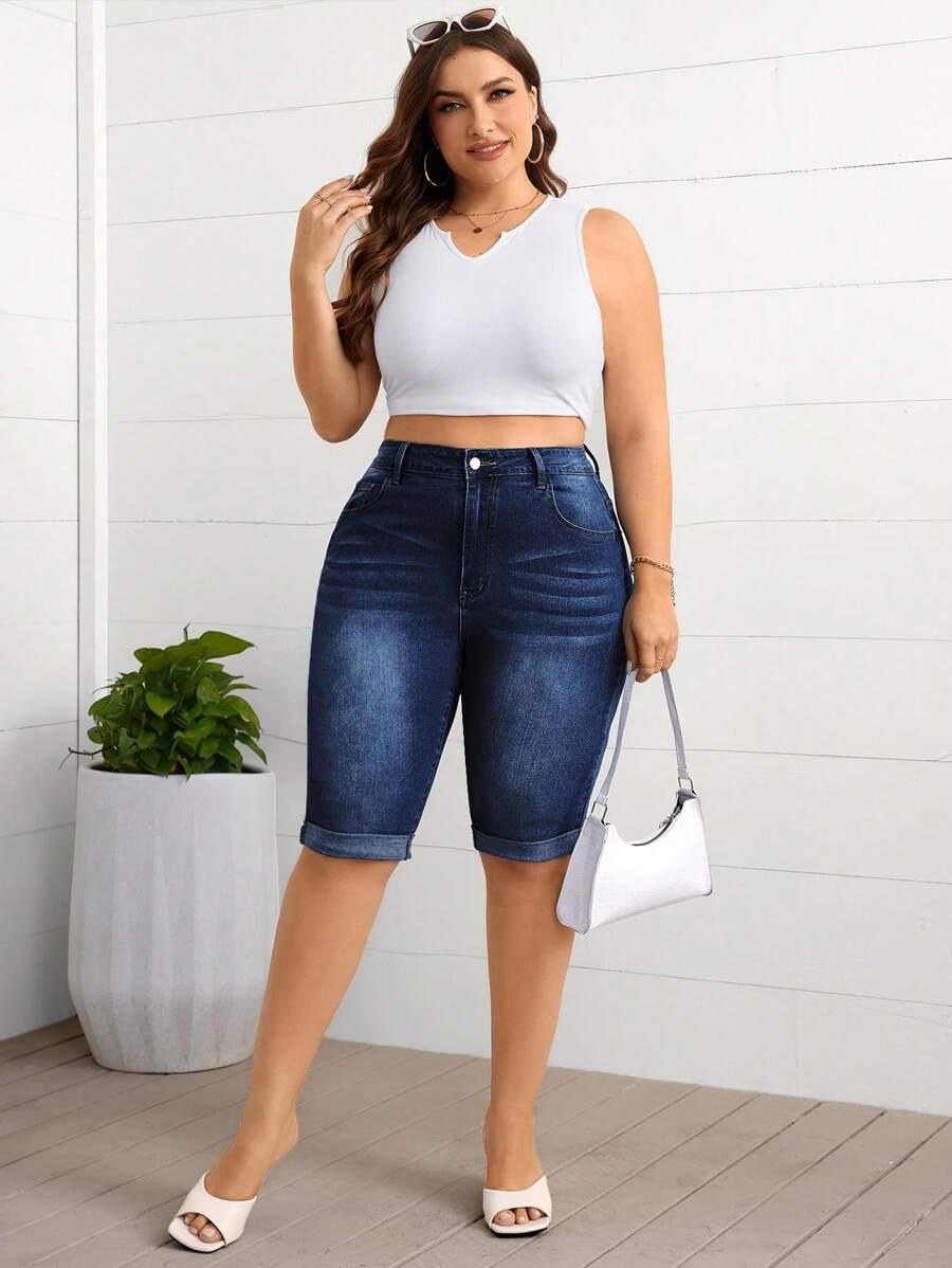 krótkie spodenki jeans
