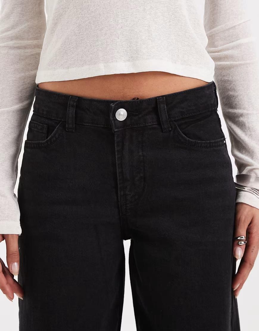 CZARNE SPODNIE JEANS