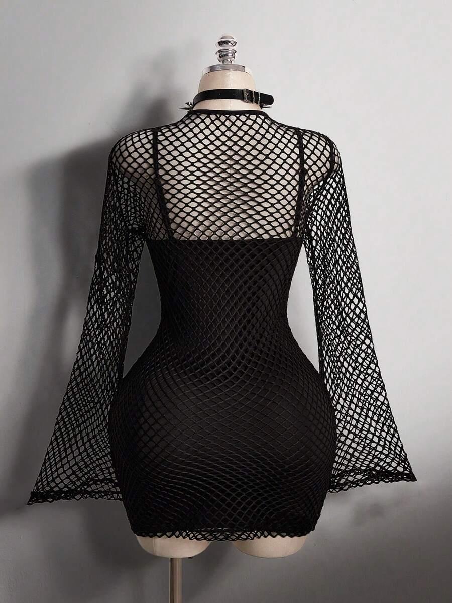 czarna mini sukienka 