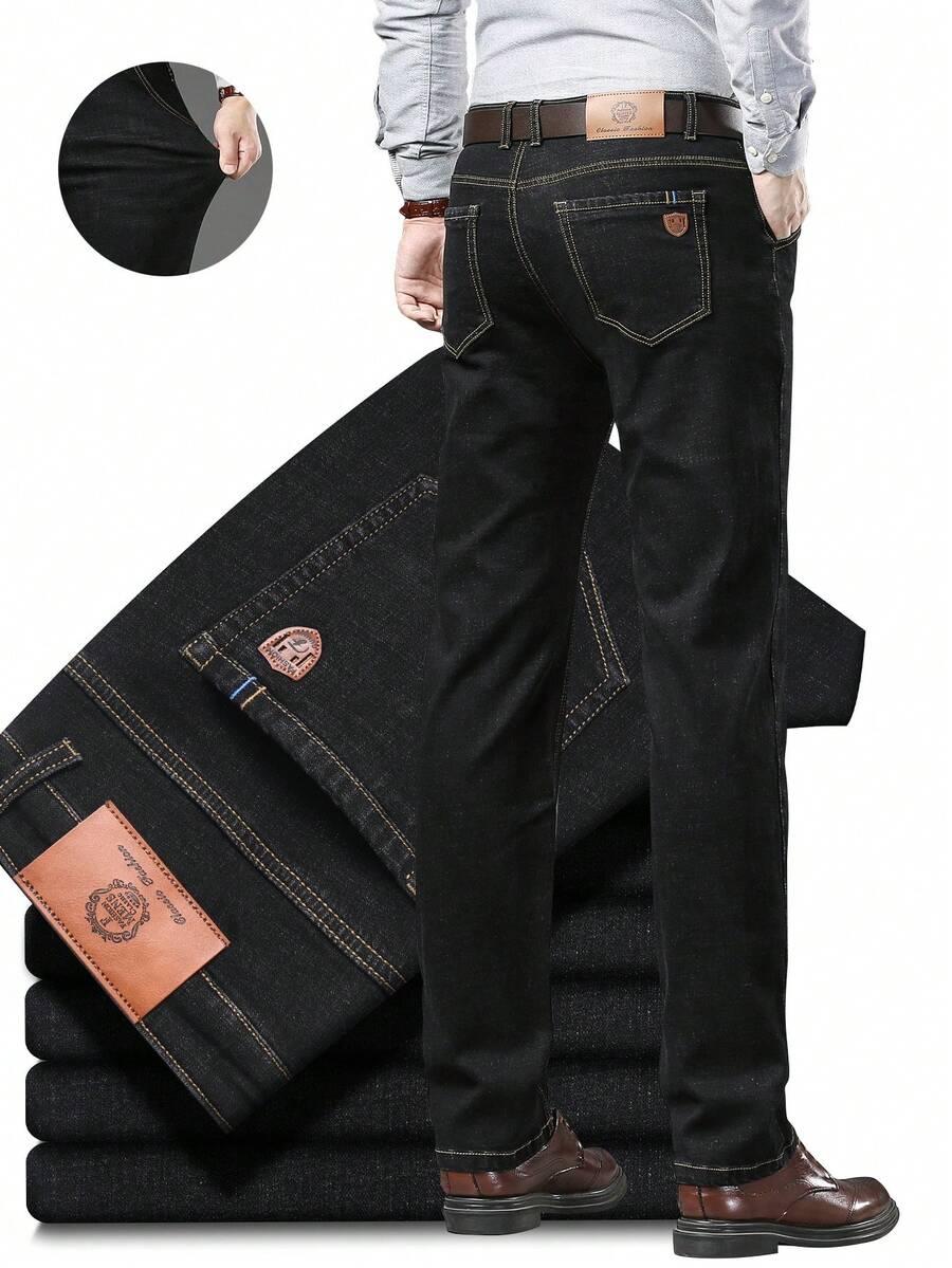 CZARNE SPODNIE JEANS