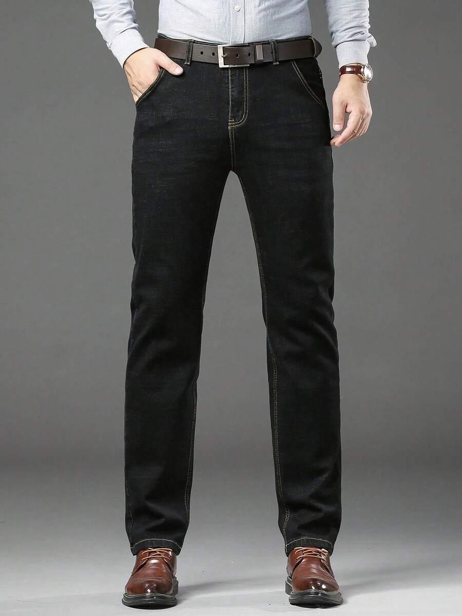 CZARNE SPODNIE JEANS