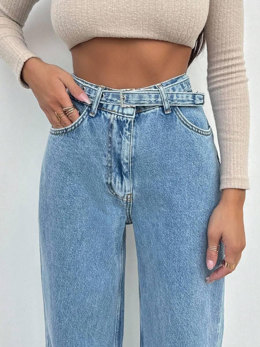 NIEBIESKIE SPODNIE JEANS