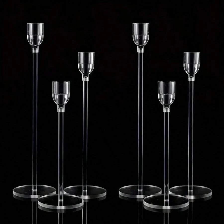 BEZBARWNY ŚWIECZNIK 3-PACK