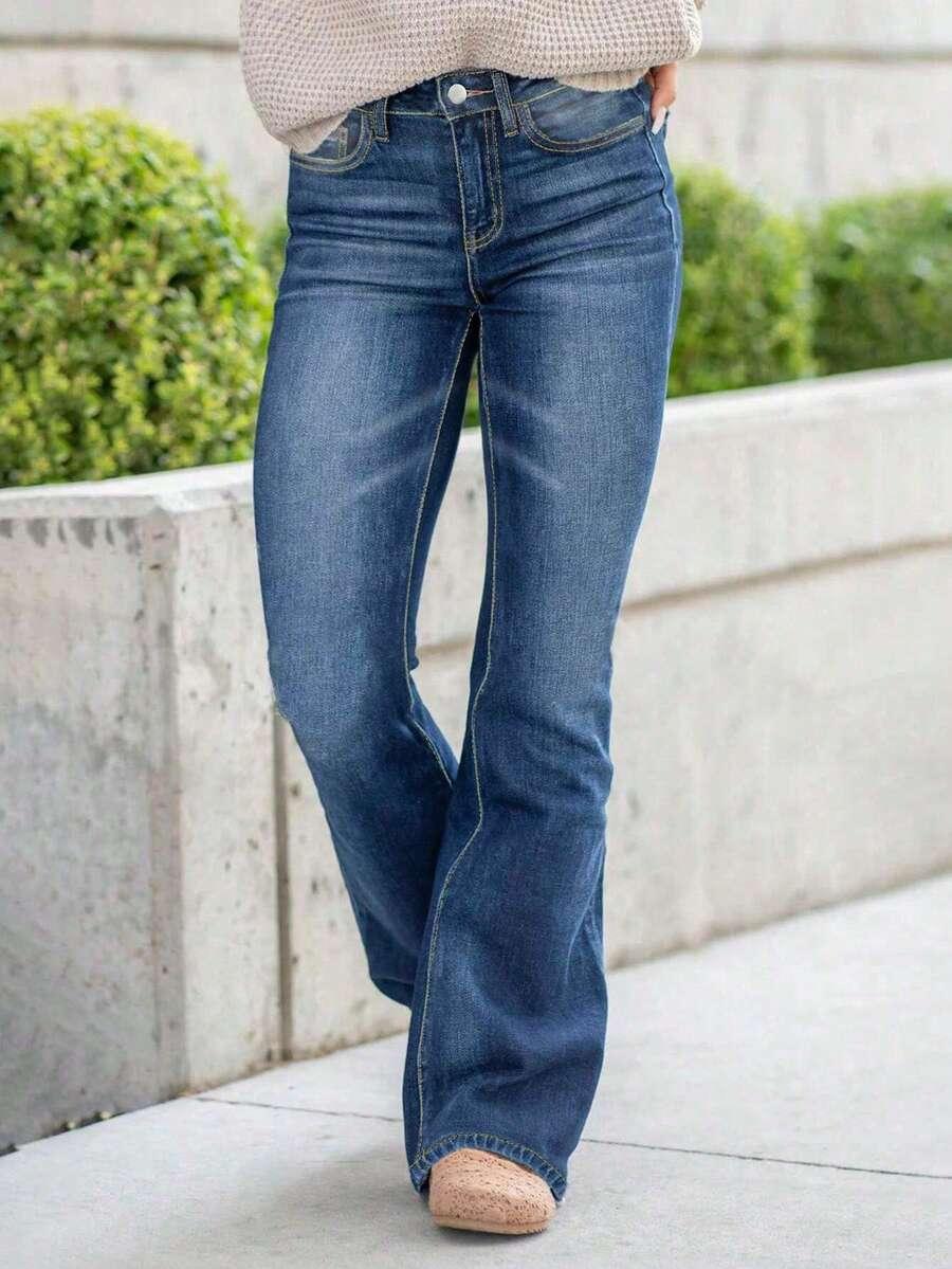 SPODNIE JEANS PROSTA NOGAWKA 