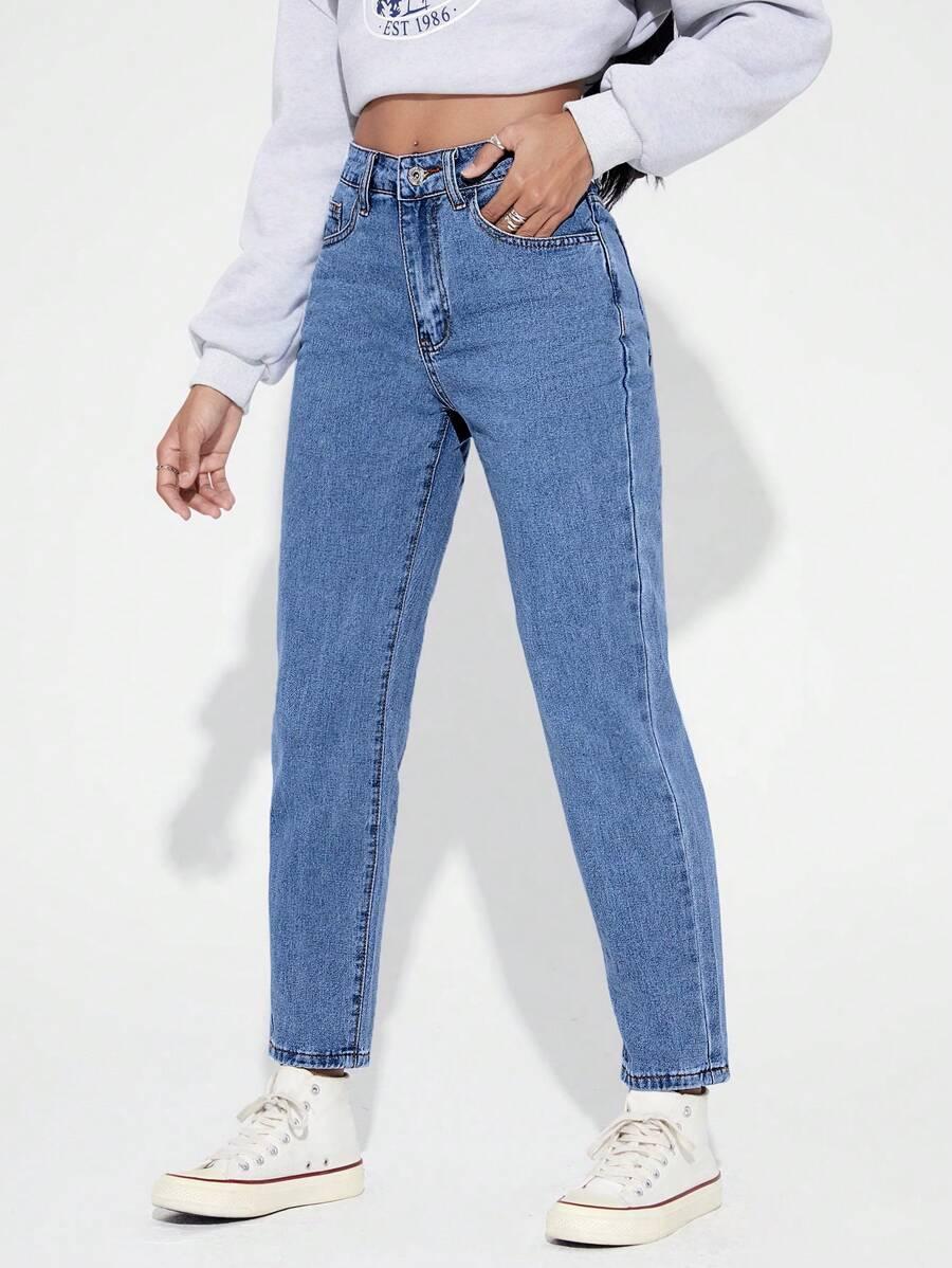 SPODNIE MOM JEANS