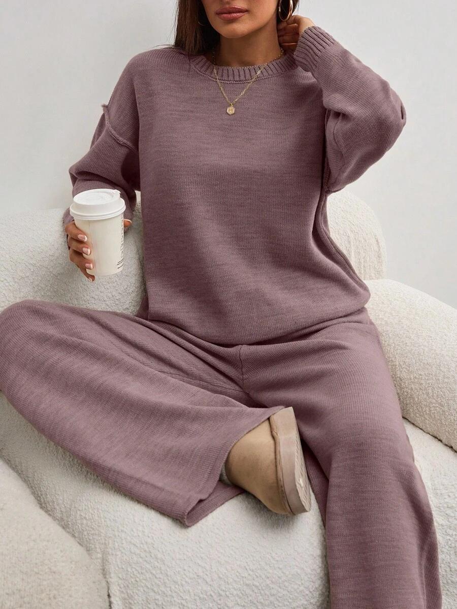 SWETER SPODNIE KOMPLET