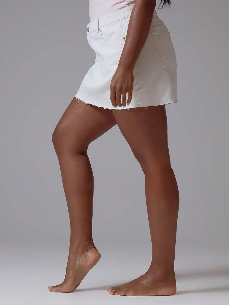 biała mini spódnica  jeans