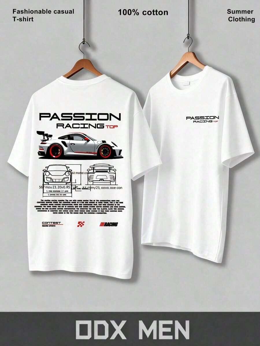 BIAŁY T-SHIRT print
