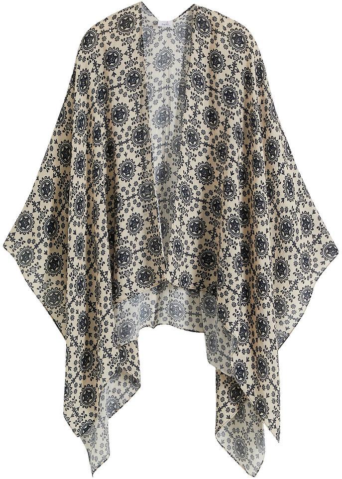 WZORZYSTE PONCHO DAMSKIE 