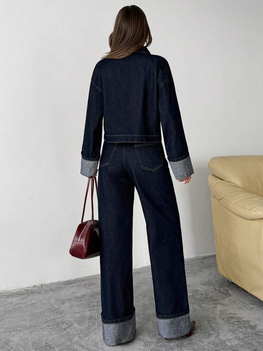 proste spodnie jeans