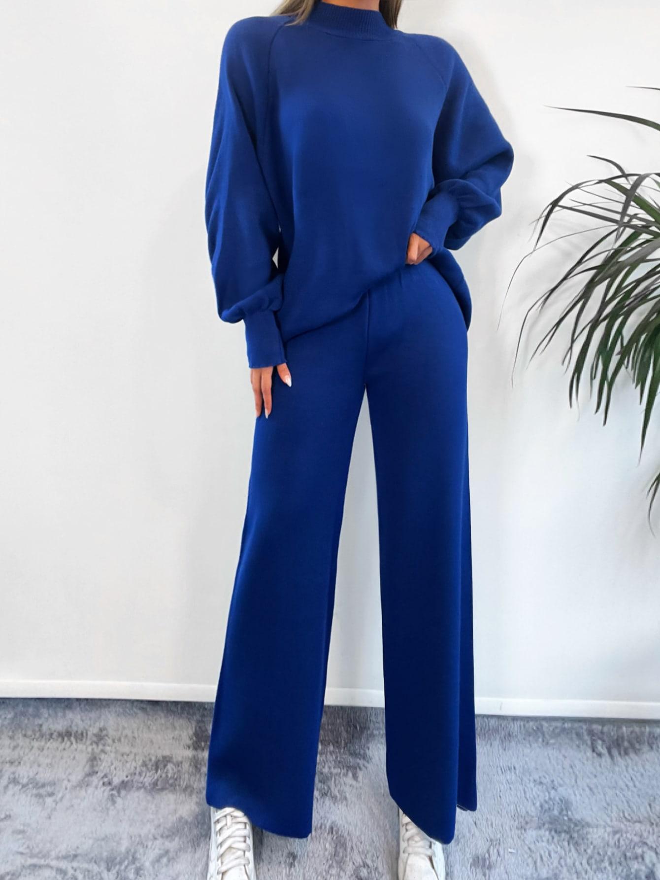 komplet sweter spodnie