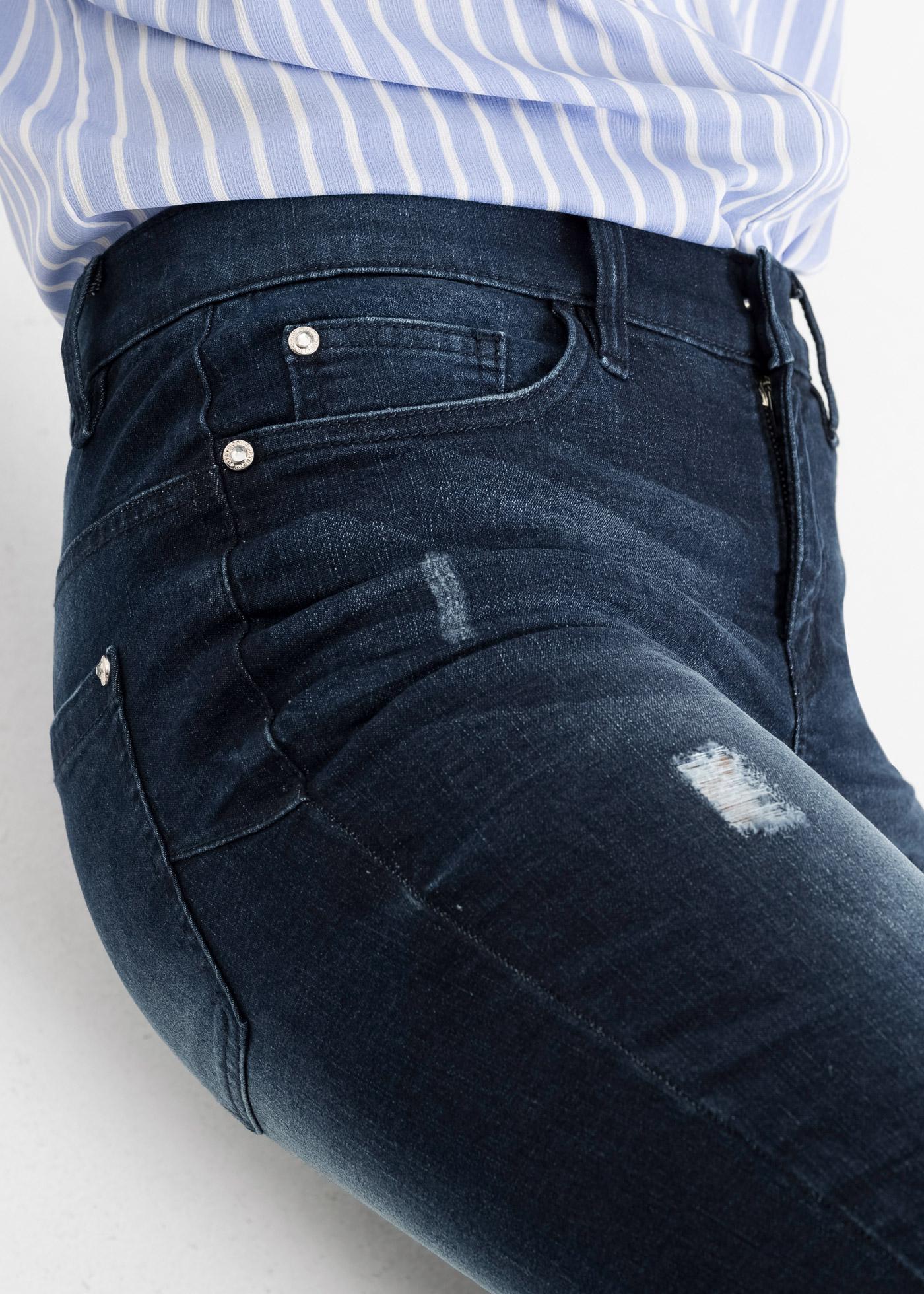 SPODNIE RURKI JEANS KIESZENIE CASUAL