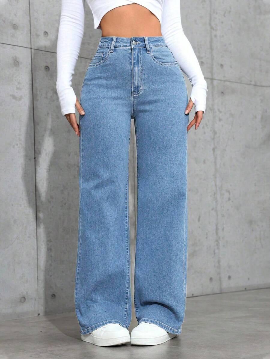 NIEBIESKIE SPODNIE JEANS