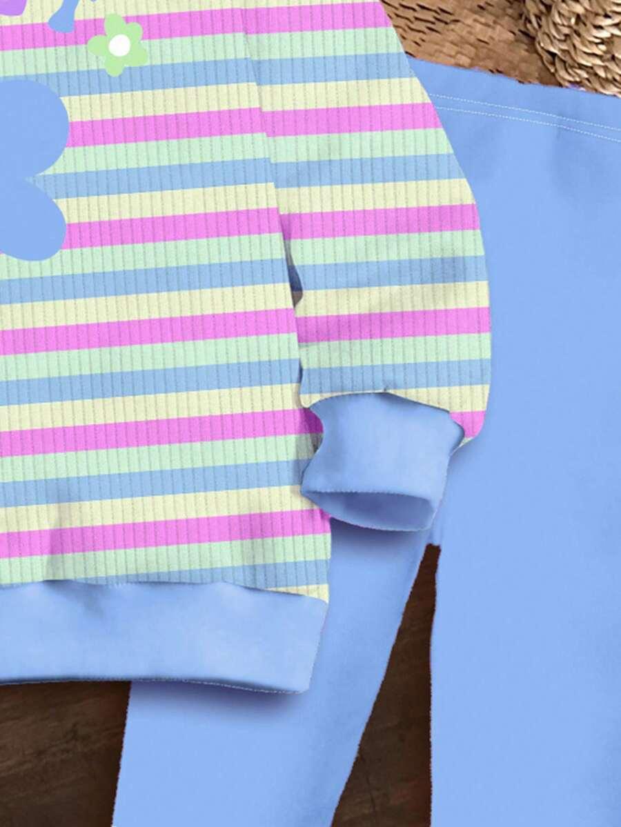 legginsy wzór paski