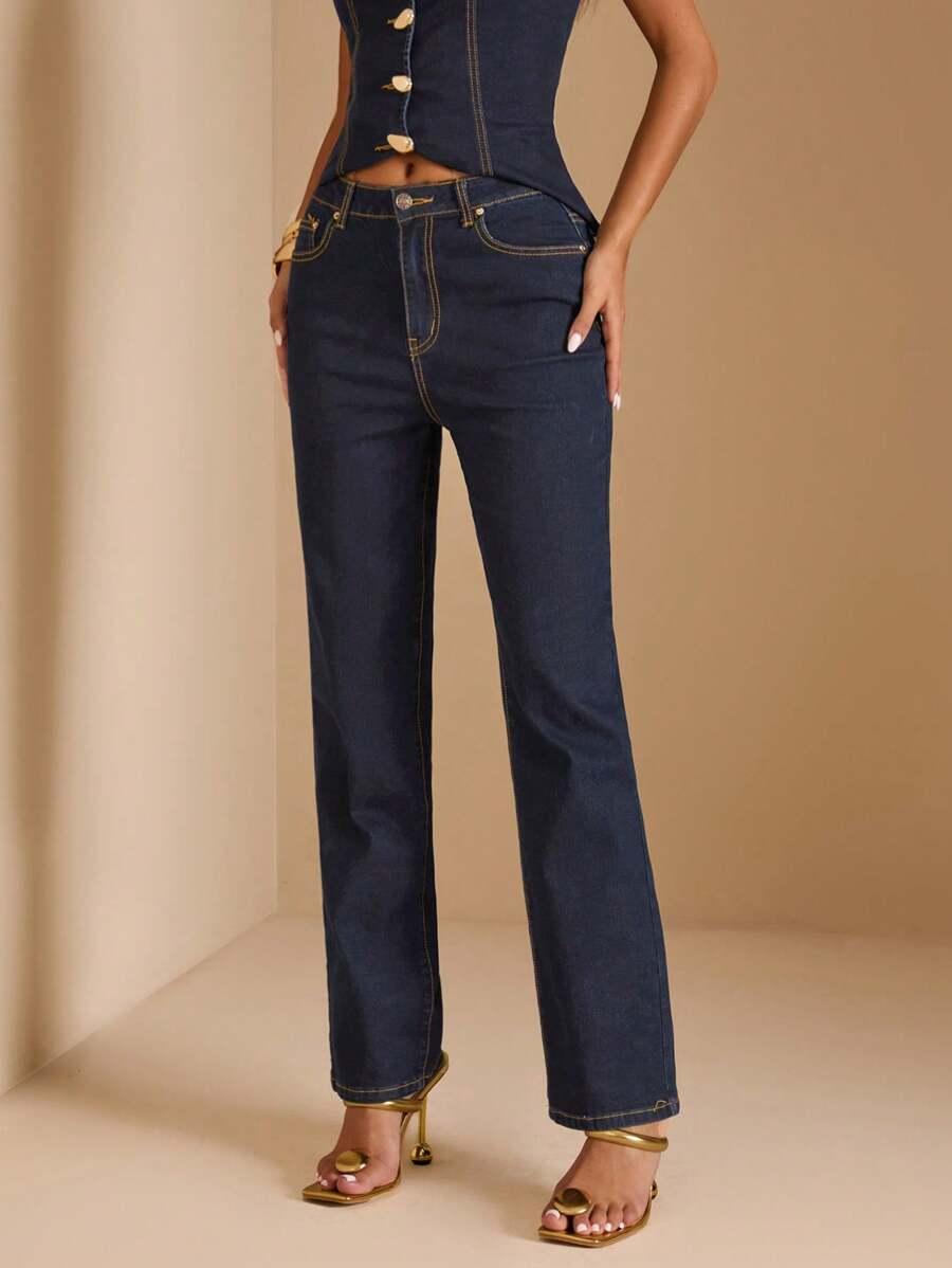 proste spodnie jeans