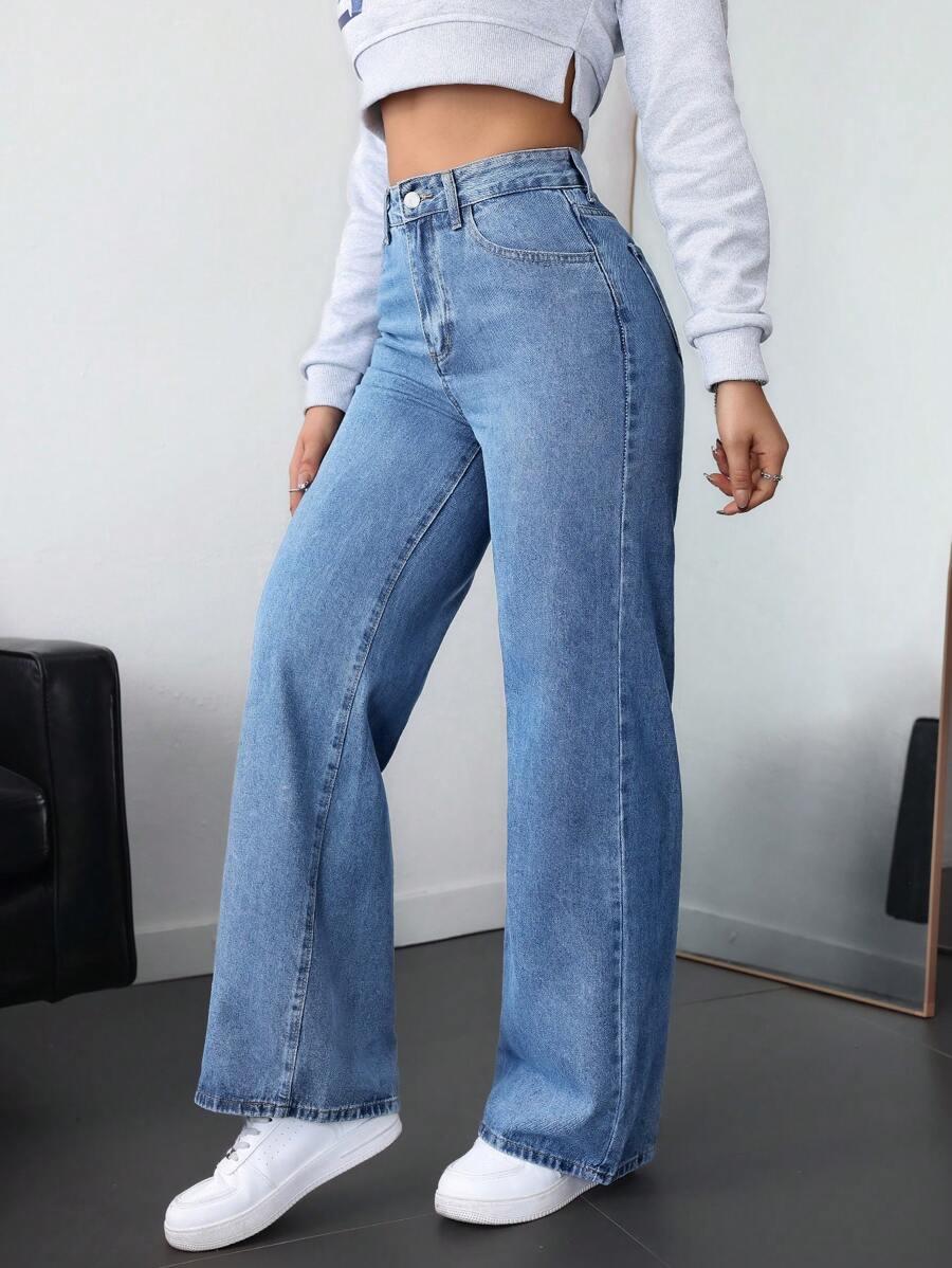 NIEBIESKIE SPODNIE JEANS