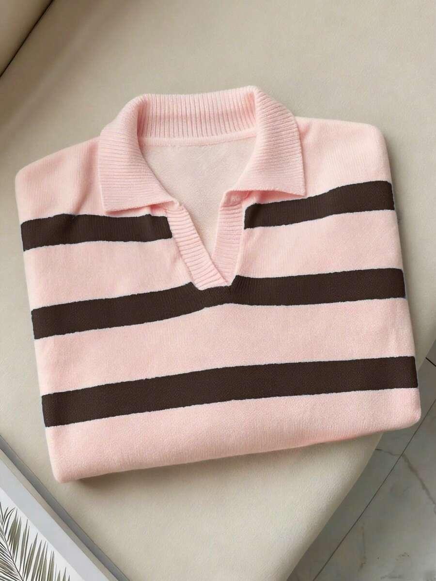 sweter w paski
