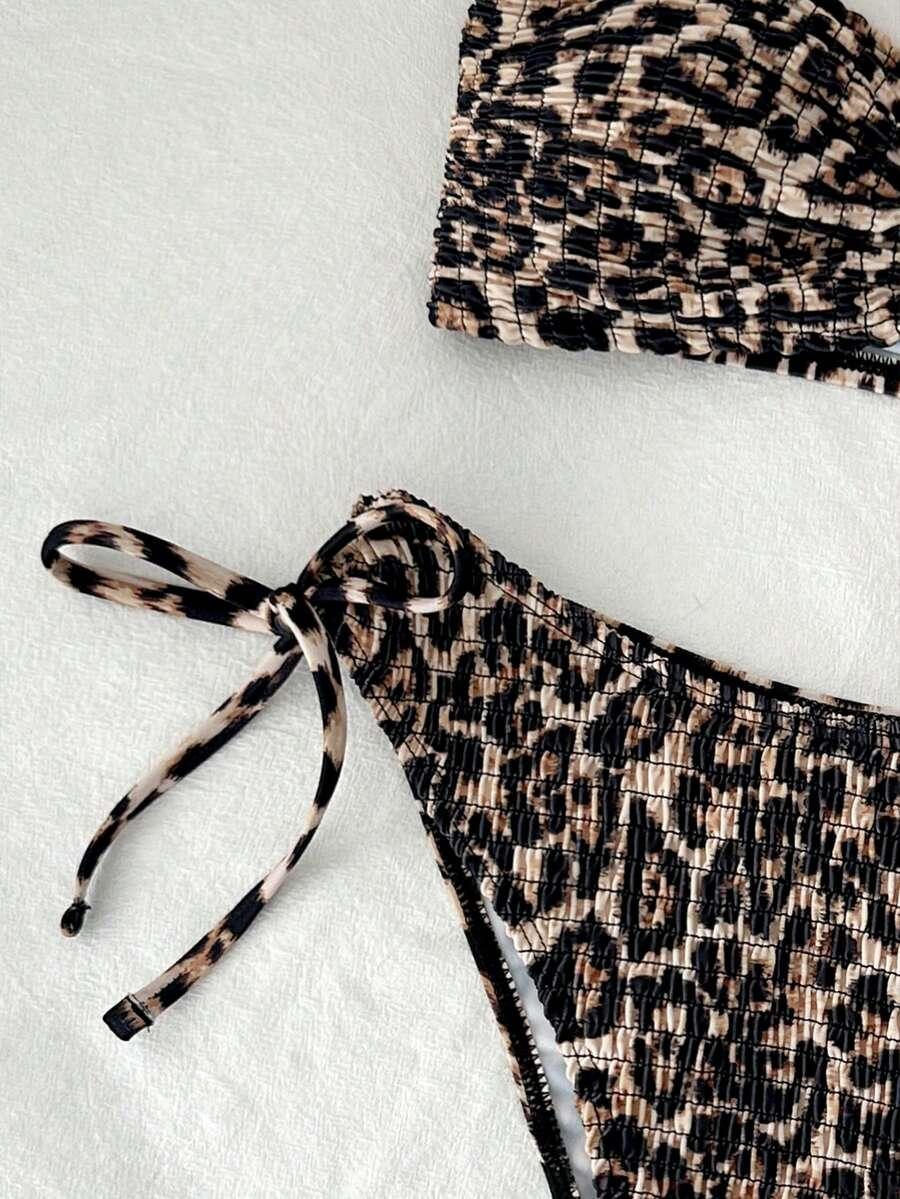 kostium kąpielowy bikini komplet animal print