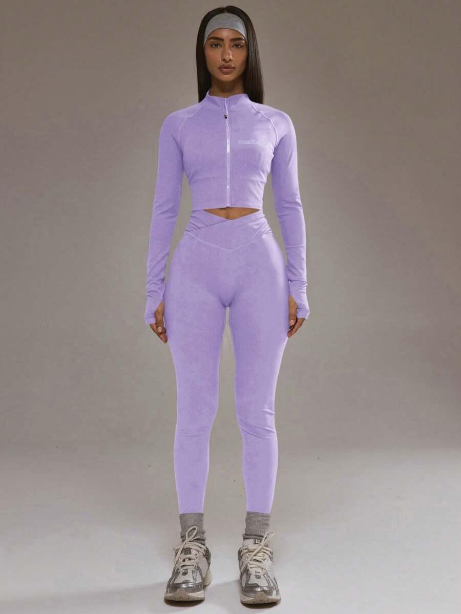 fioletowa bluza zamek