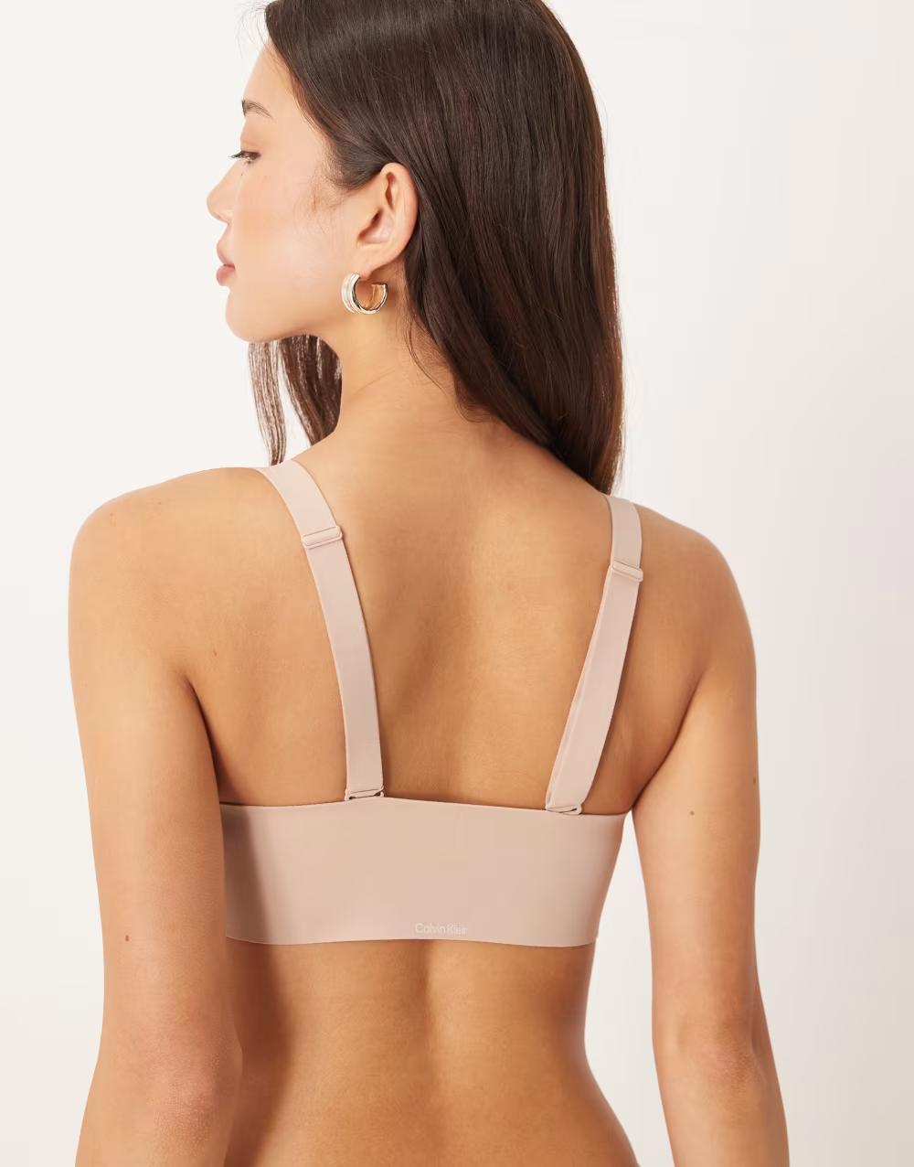 beżowy biustonosz bandeau