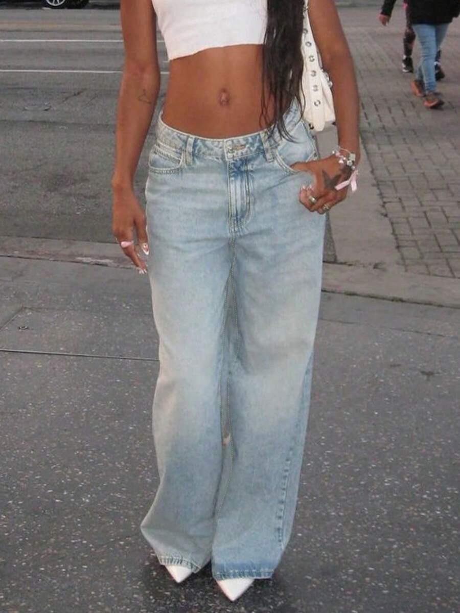 SPODNIE JEANS BAGGY