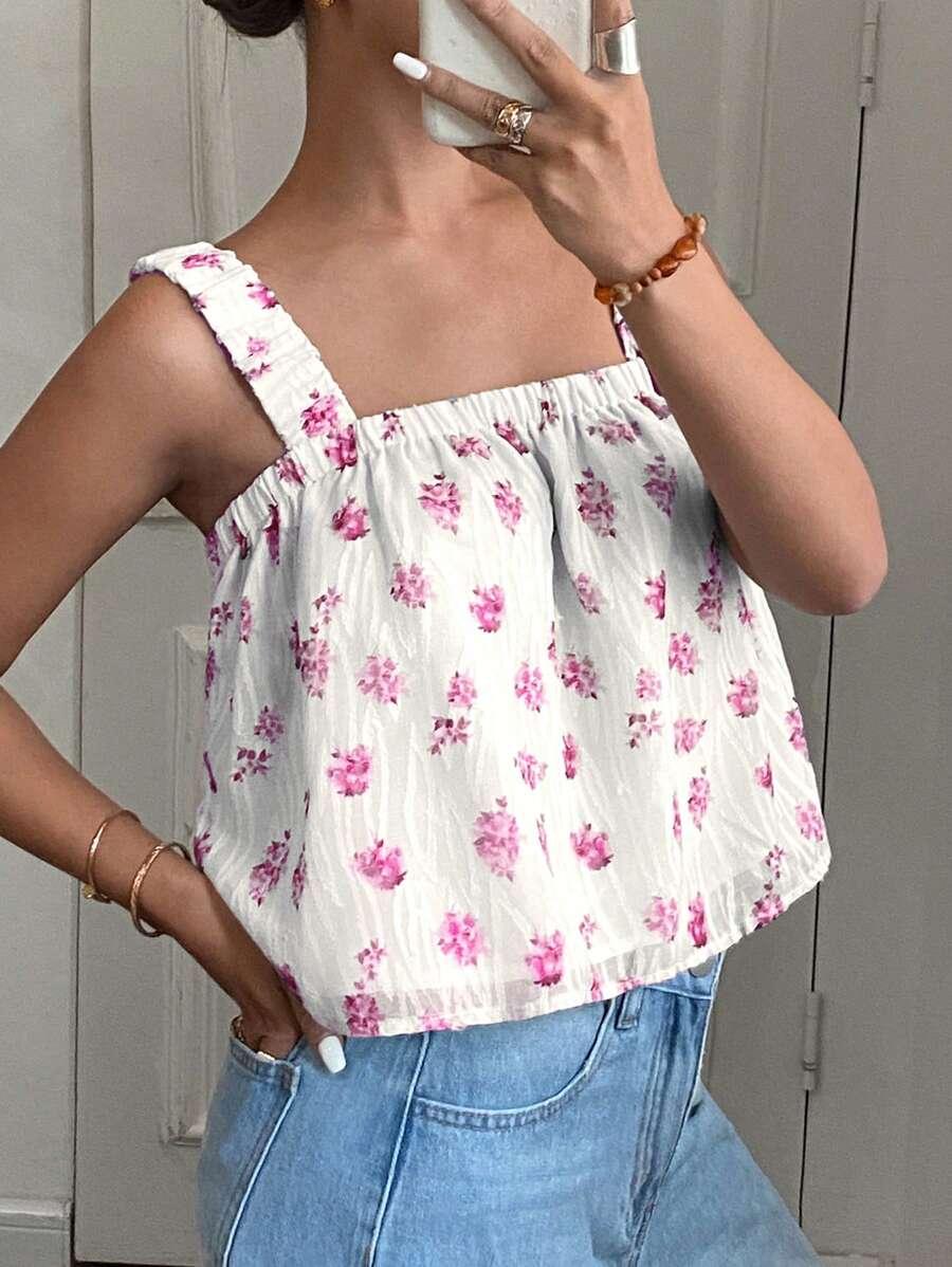 top print kwiaty