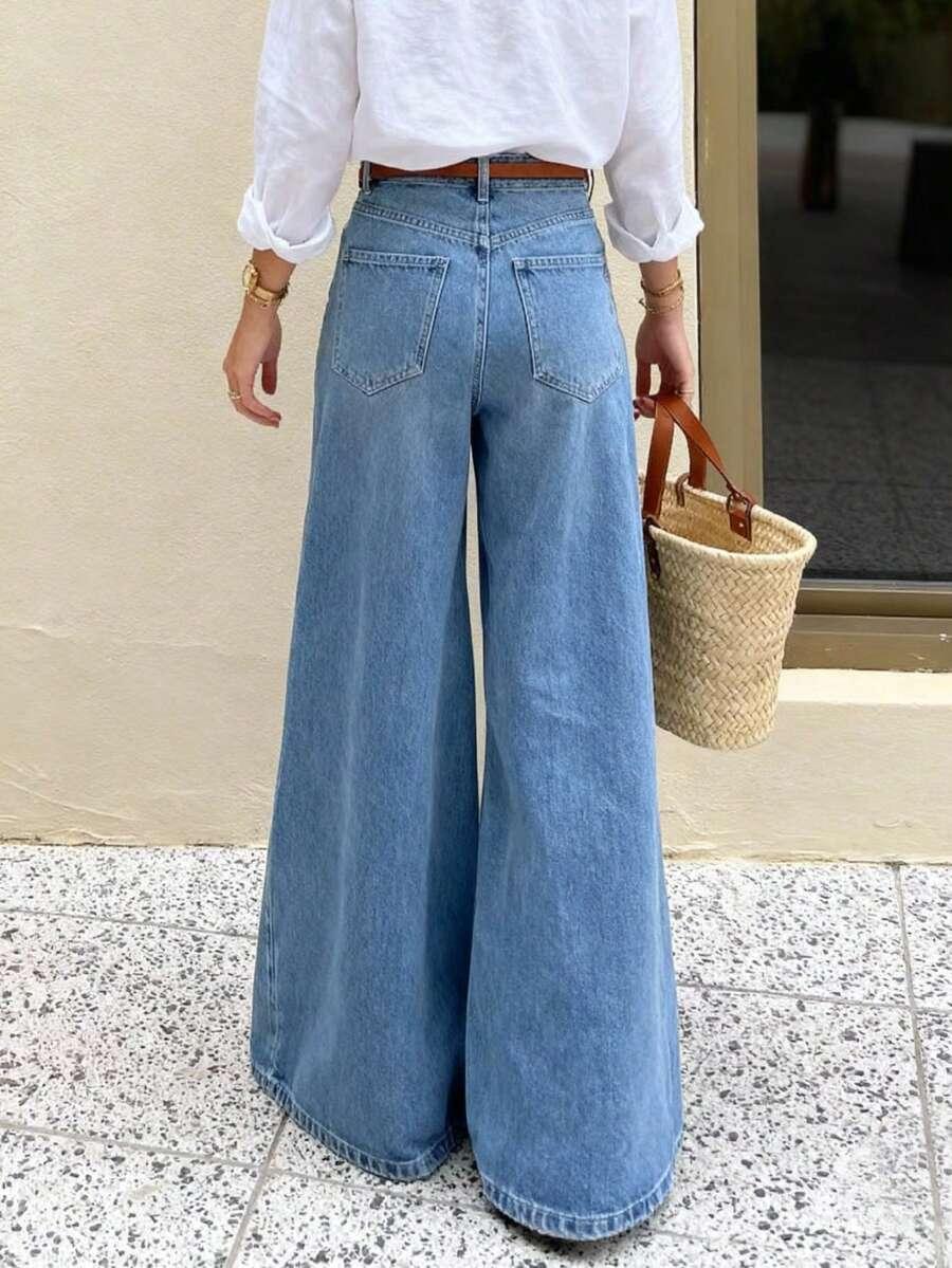 NIEBIESKIE SPODNIE JEANS