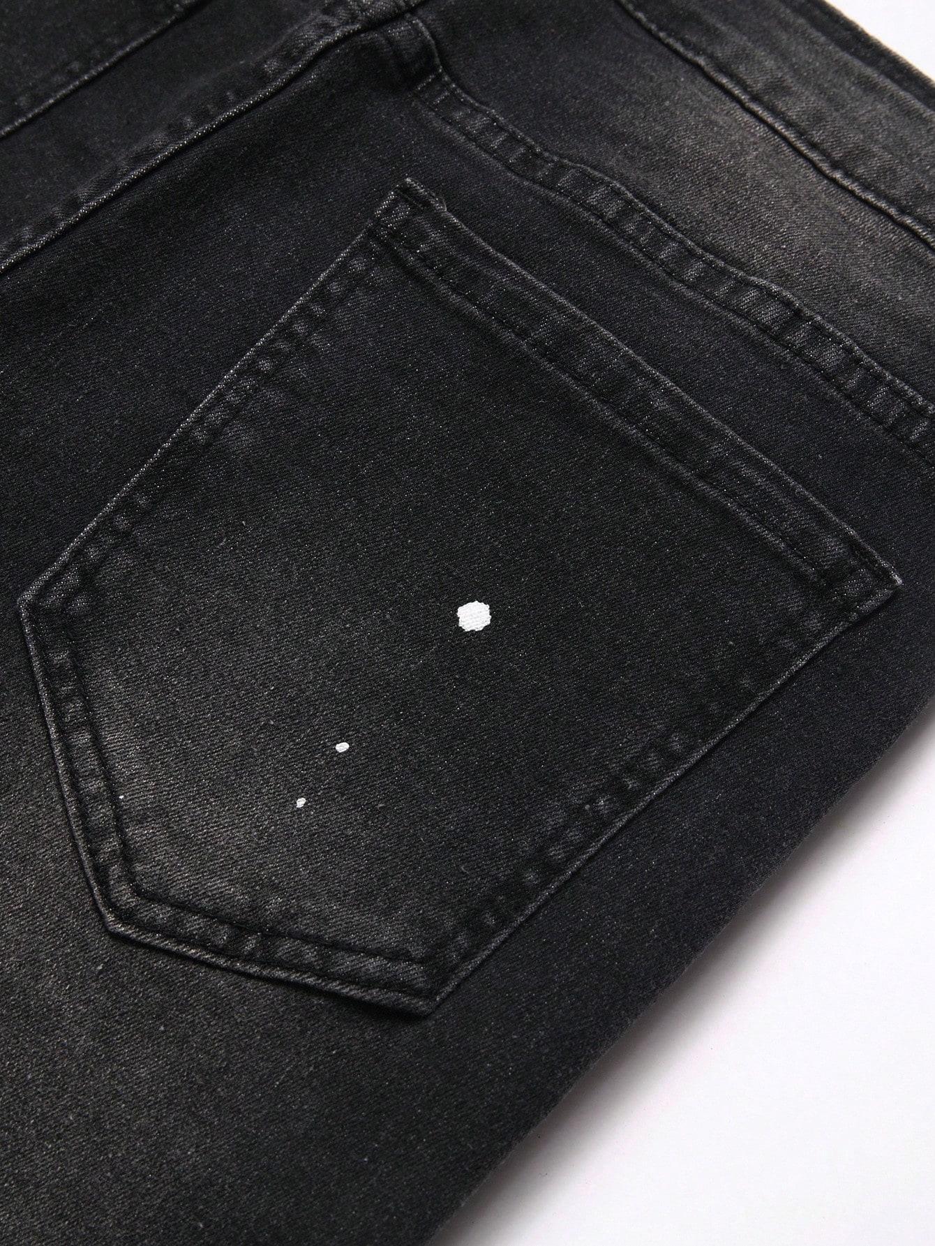 spodnie jeans przetarcia