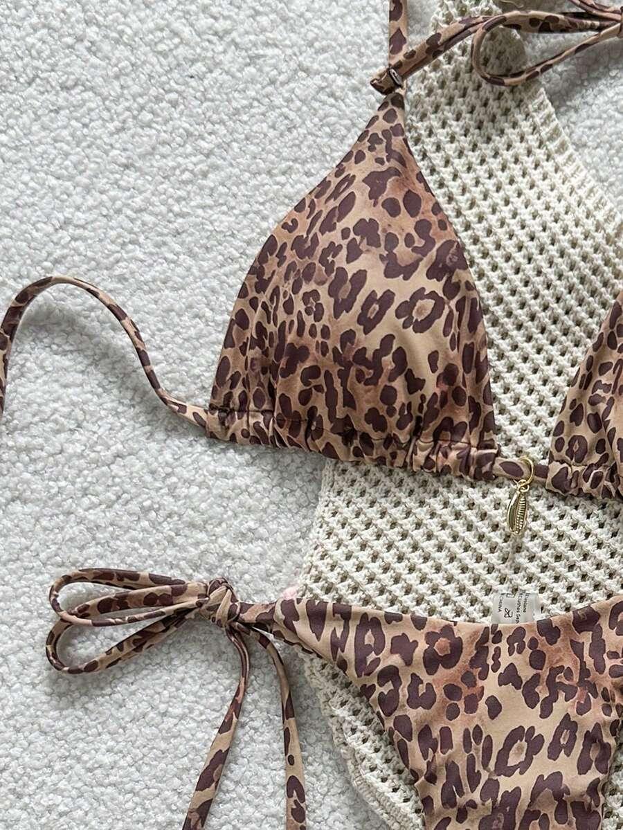 DWUCZĘŚCIOWY STRÓJ KĄPIELOWY ANIMAL PRINT