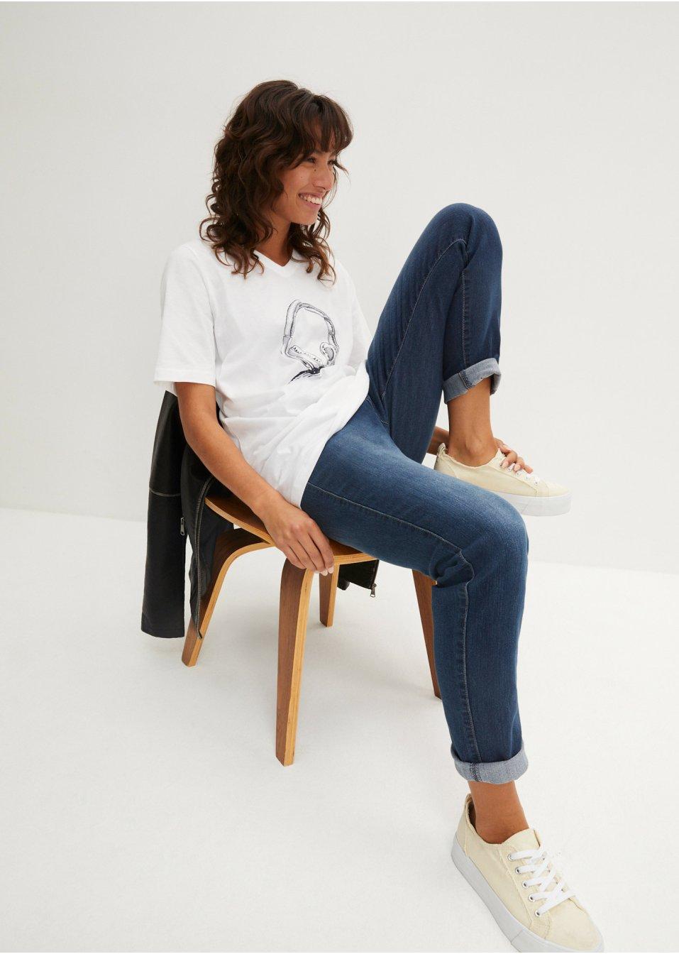 BIAŁY T-SHIRT PRINT