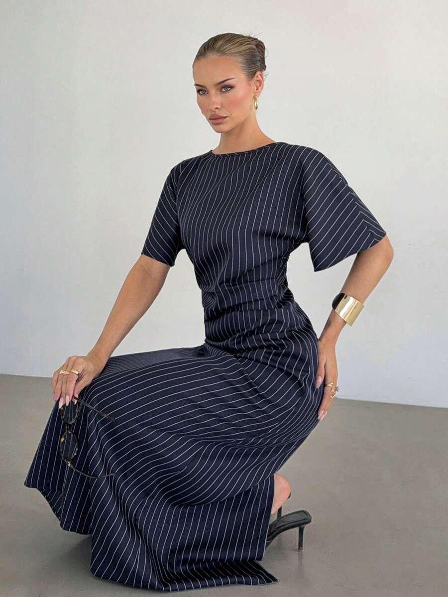 NIEBIESKA MAXI SUKIENKA