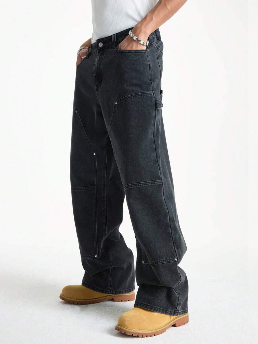 czarne spodnie jeans