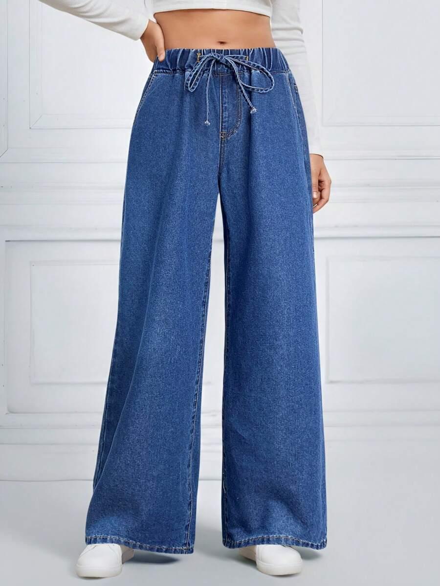 NIEBIESKIE SPODNIE JEANS
