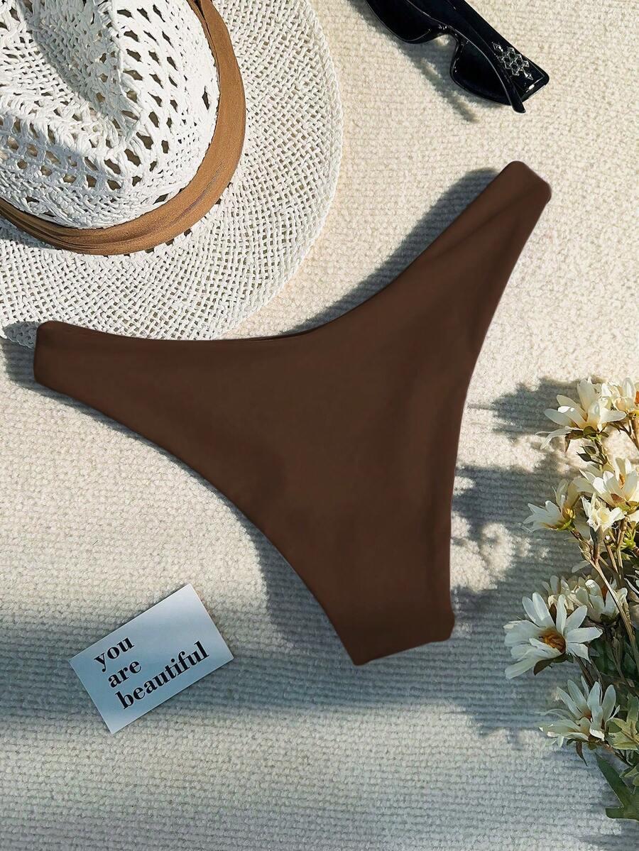 brązowy dół od bikini 