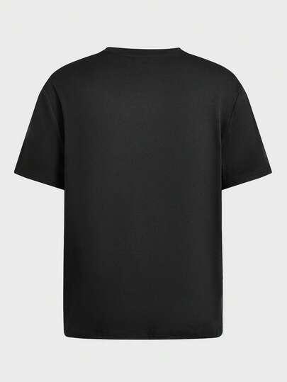 czarny t-shirt zdobienie