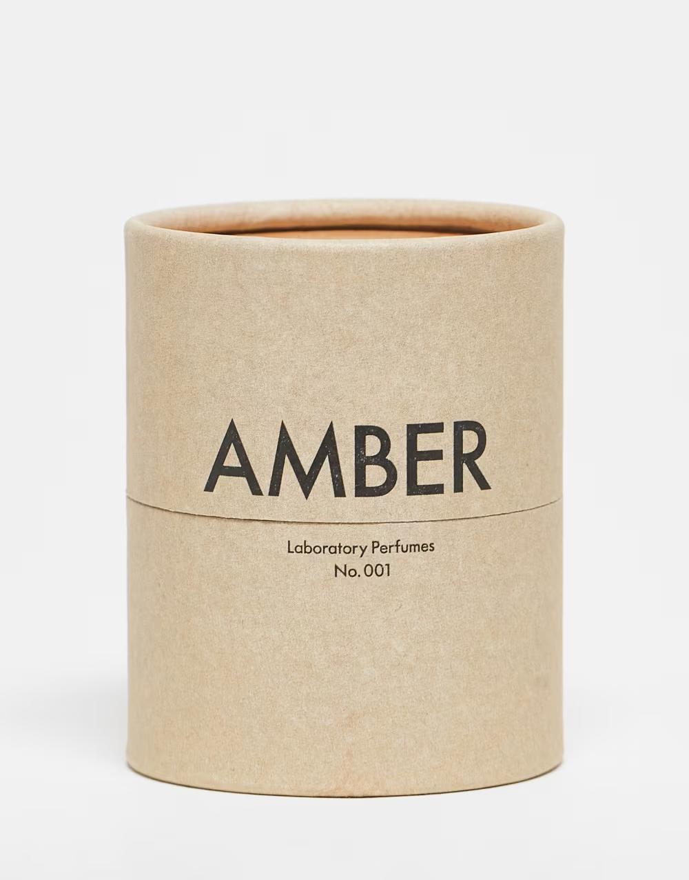 BIAŁA ŚWIECA ZAPACHOWA AMBER
