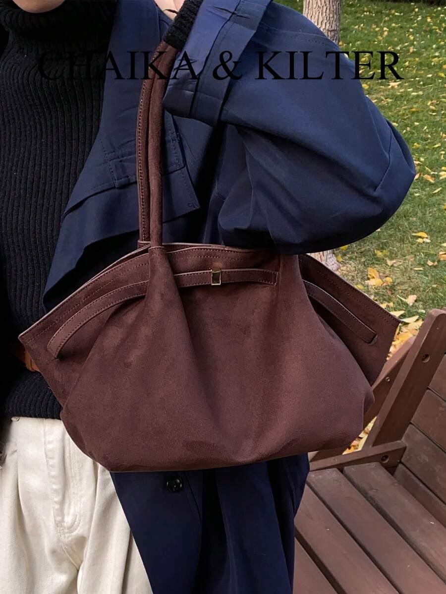 brązowa  TOREBKA SHOPPER