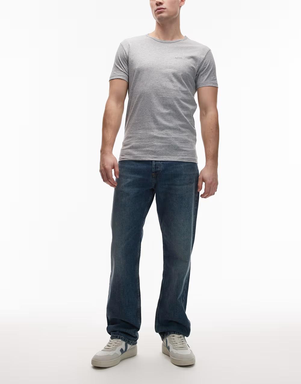 klasyczny t-shirt okrągły dekolt logo 4-pack
