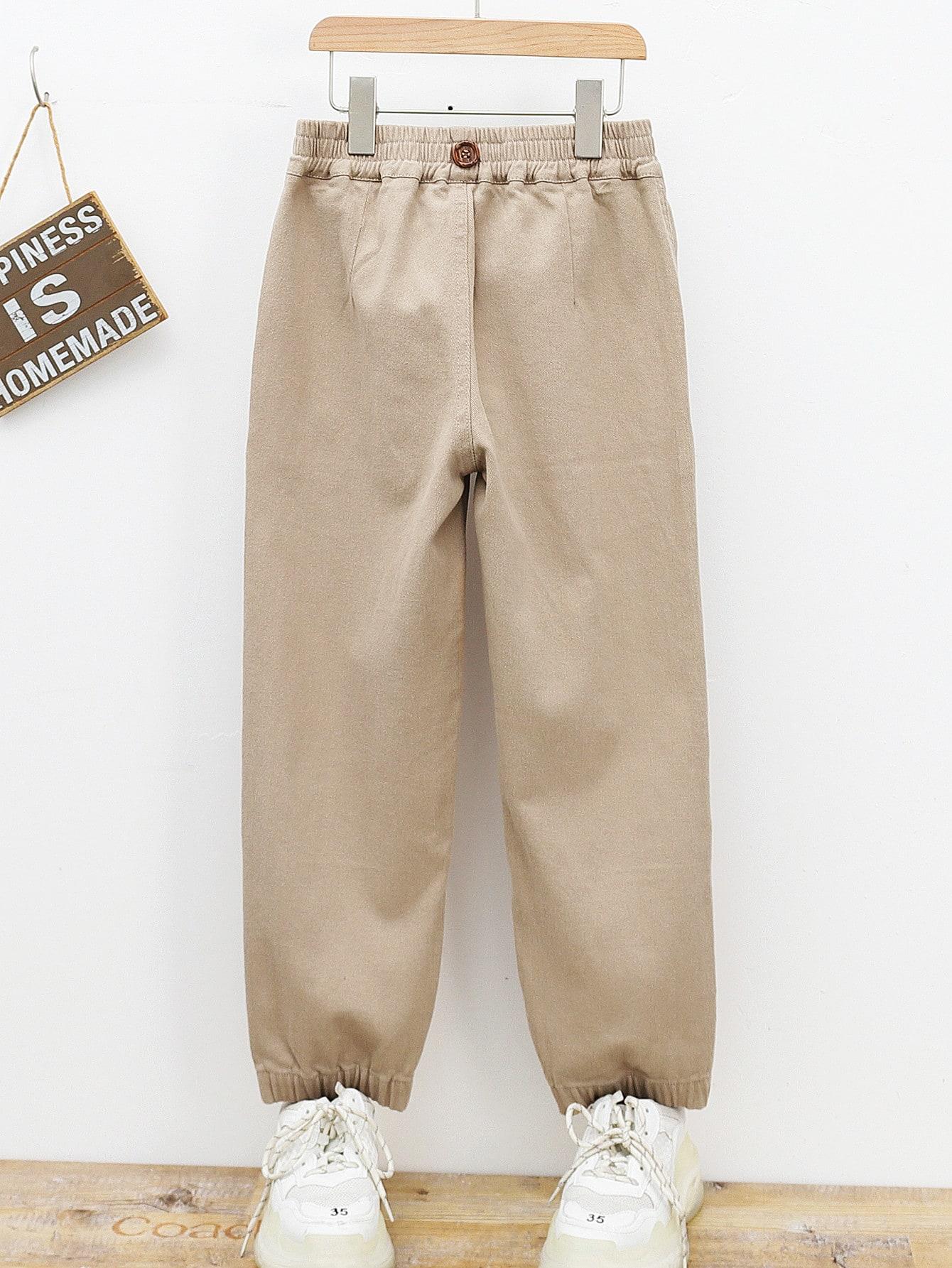 beżowe spodnie jeans 