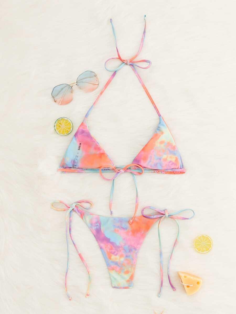 dwuczęściowy strój kąpielowy TIE DYE